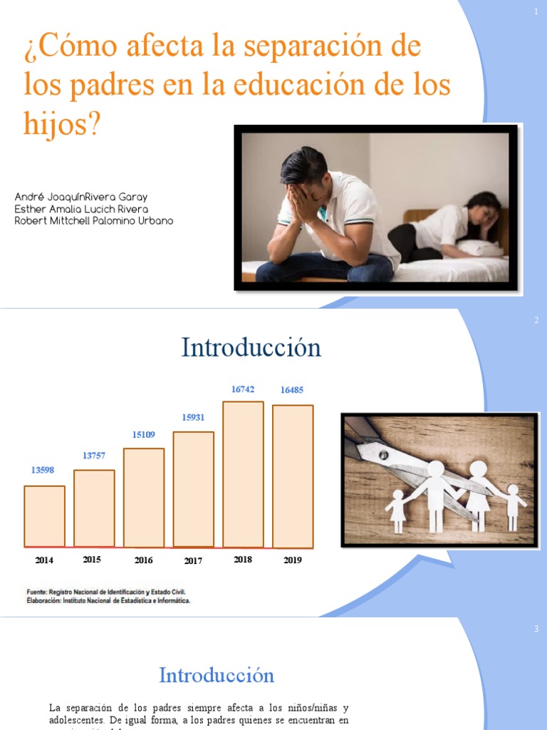 Impacto del Divorcio en los Hijos | PDF | Divorcio | Adultos