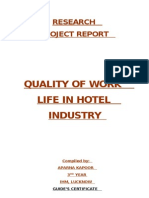 Quality of Work Life in Hotel Industry 164