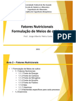 Aula 2 - Fatores Nutricionais