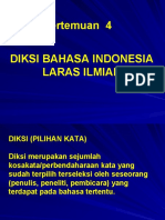 Diksi Bahasa Indonesia Laras Ilmiah