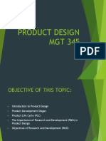 Product Design MGT 345