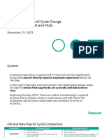 Payroll Cycle Change 2021 Information Packet 2
