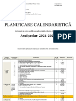 Planificare Calendaristica Art Limba Romana Clasa A V A 20212022