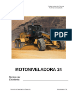 MOTONIVELADORA 24 caterpillar