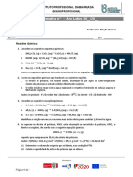 Ficha Formativa Nº1 Reações