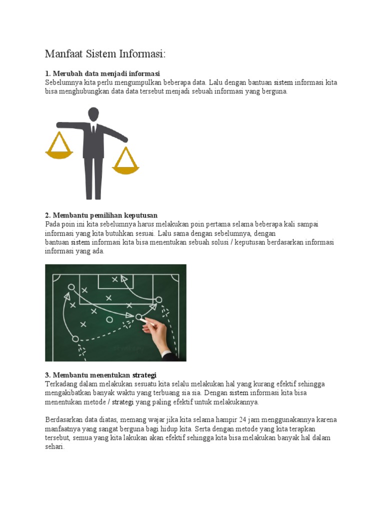 Manfaat Sistem Informasi bagi Perusahaan | PDF | Komputer
