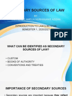 Secondary Sources of Law Explained