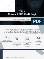 Tips Mendaftar PPDS Radiologi