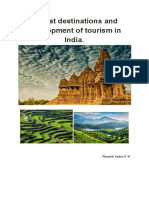 Geography Project On Tourist Destinations and Development of Tourism in India.