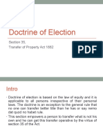Doctrine of Election Transfer Property Act