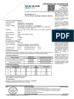 Certifcado de Calibracion Anemometro Extech AN100 171118050x