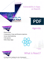 Vulnerability in Apps On Reactjs: Meshcheryakov Aleksey