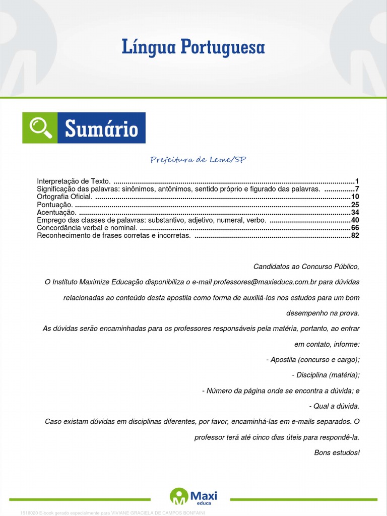 01 Lingua Portuguesa, PDF, Science