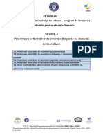 Suport de Curs Modul - 4.1 - Proiectarea Activitatilor de Dezvoltare Socio-Emotionala