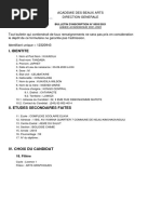 Fiche de renseignement INPP Kinshasa | PDF