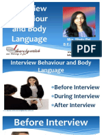 Interview Behaviour and Body Language: Mrs. Shalu Pal B.E. (EE), MBA (HR)