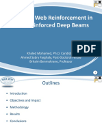 Effect of Web Reinforcement in FRP-Reinforced Deep Beams