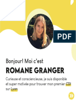 Bonjour! Moi C 'Est: Romane Granger