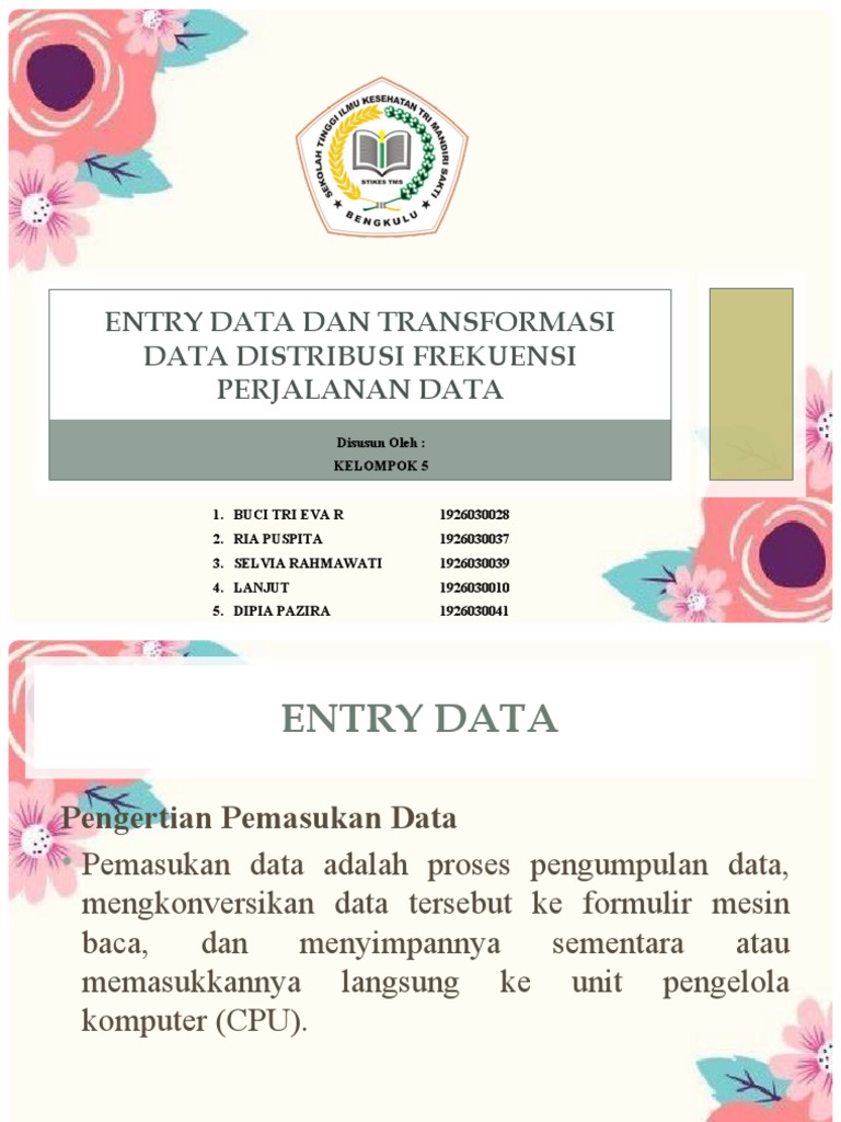 Proses Entry dan Transformasi Data | PDF