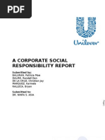 Download CSR Unilever by Christian Jay S de la Cruz SN55075506 doc pdf