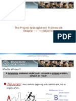 The Project Management Framework Chapter 1: Introduction