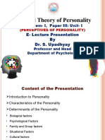 Classical Theories of Personality