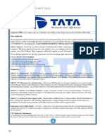 Tata Group Recruitment 2021