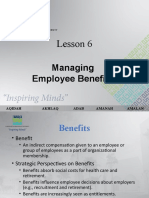 Lesson 6: Managing Employee Benefits
