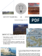 MOUNT TAMBORA ERUPTION & ATACAMA DESERT COMPARED