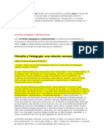 Filosofía y Pedagogía: Una Relación Necesaria: Corrientes Pedagógicas Comptemporaneas