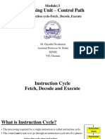 Processing Unit - Control Path: L4:Instruction Cycle-Fetch, Decode, Execute