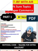 100% Sure Topics For Paper Commerce: by Talvir Singh