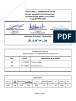 Especificaciones técnicas celdas secundarias MT Hospital Barros Luco Trudeau