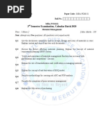 3 Semester Examination, Calendar Batch 2020