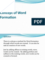 Concept of Word Formation