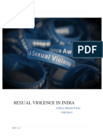 Sexual Violence in India: Barla Smaran Raj 19HUM245