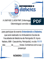 Convites Campanha Diabetes