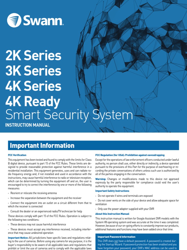 DVR Instruction Manual English Rev3 PDF Display Resolution Computing