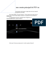 Creación de Una Cuenta Principal de PSN en PS3