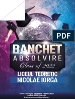 NICOLAE IORGA - Ofertă Banchet Absolvire 2022