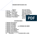 Actividades Destacadas 2022