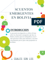 Descuento Emergente en Bolivia