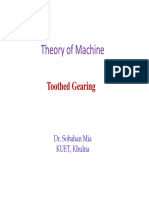 Theory of Machine: Toothed Gearing