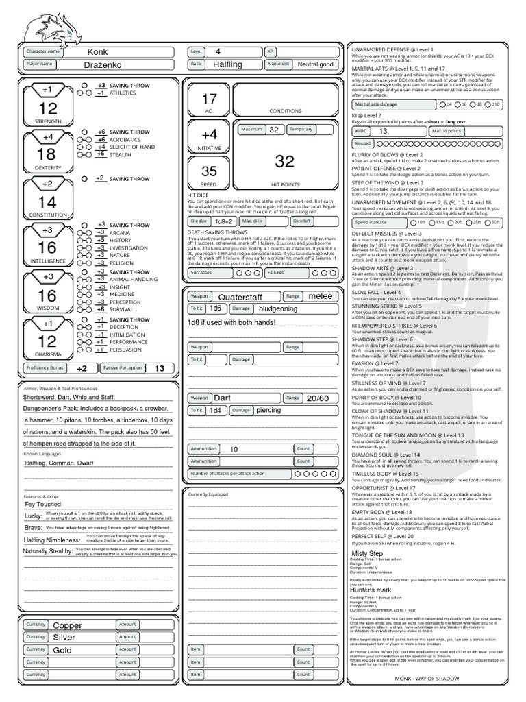 Draženko Konk 4 Halfling Saving Throw PDF Role Playing Games Gaming