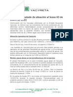 Informe Hidrológico Día Lunes 03-01-22