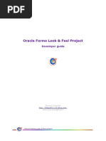 Oracle Forms Look & Feel Project: Developer Guide