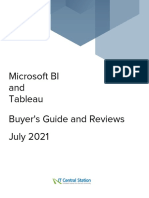 Microsoft BI and Tableau Buyer's Guide and Reviews July 2021