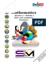 Mathematics: Quarter 2 - Module 2 Joint and Combined Variations