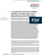 Oral Selective Serotonin Reuptake Inhibitors Activate Vagus Nerve Dependent Gut-Brain Signalling