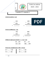 Controle Maths Ce2